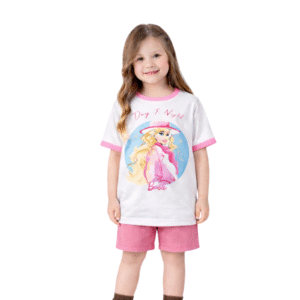 day to night barbie t with contrast rib bkt0104