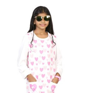 barbie girls heart aop pocket printed dress bkd0089